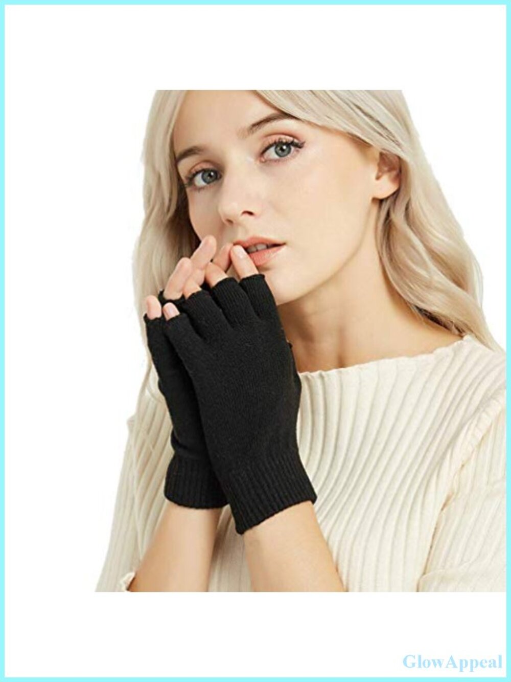 Wool Blend Fingerless Gloves Unisex Typing Gloves